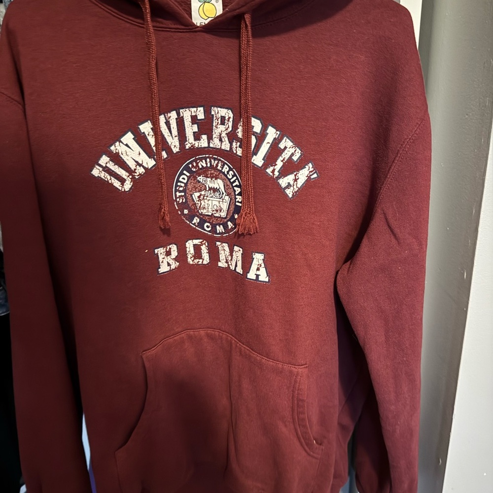 Lemon Red Athletic Sweatshirt Hoodie
